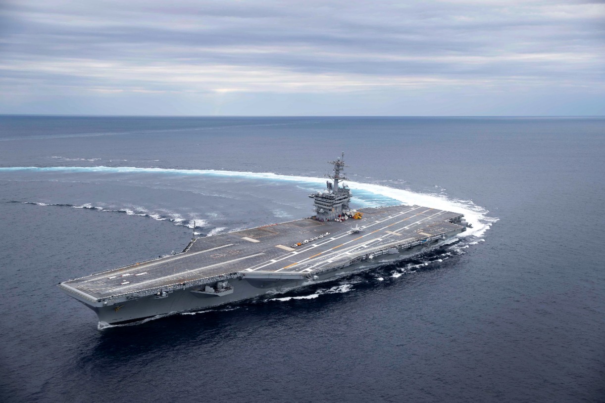 This Big Us Navy Carrier Did A High Speed Turn The Video Is Sick The National Interest